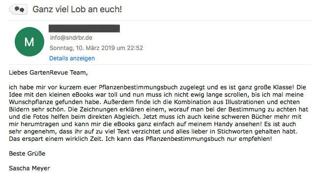 Gartenrevue Pflanzenbestimmungsbuch