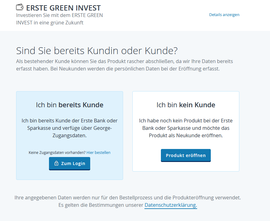 konto eroeffnen green invest