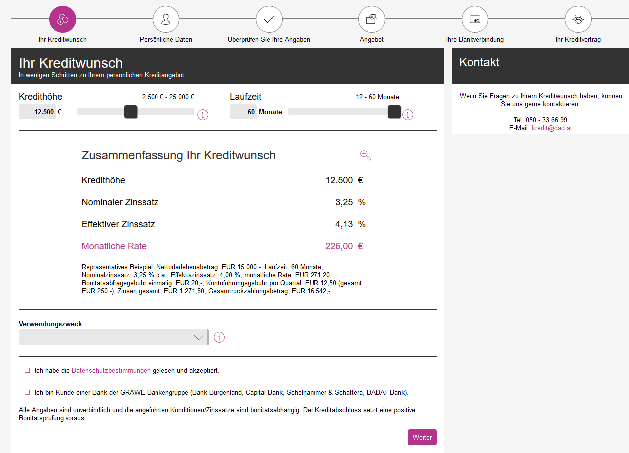 kreditwunsch dadat ausfuellen