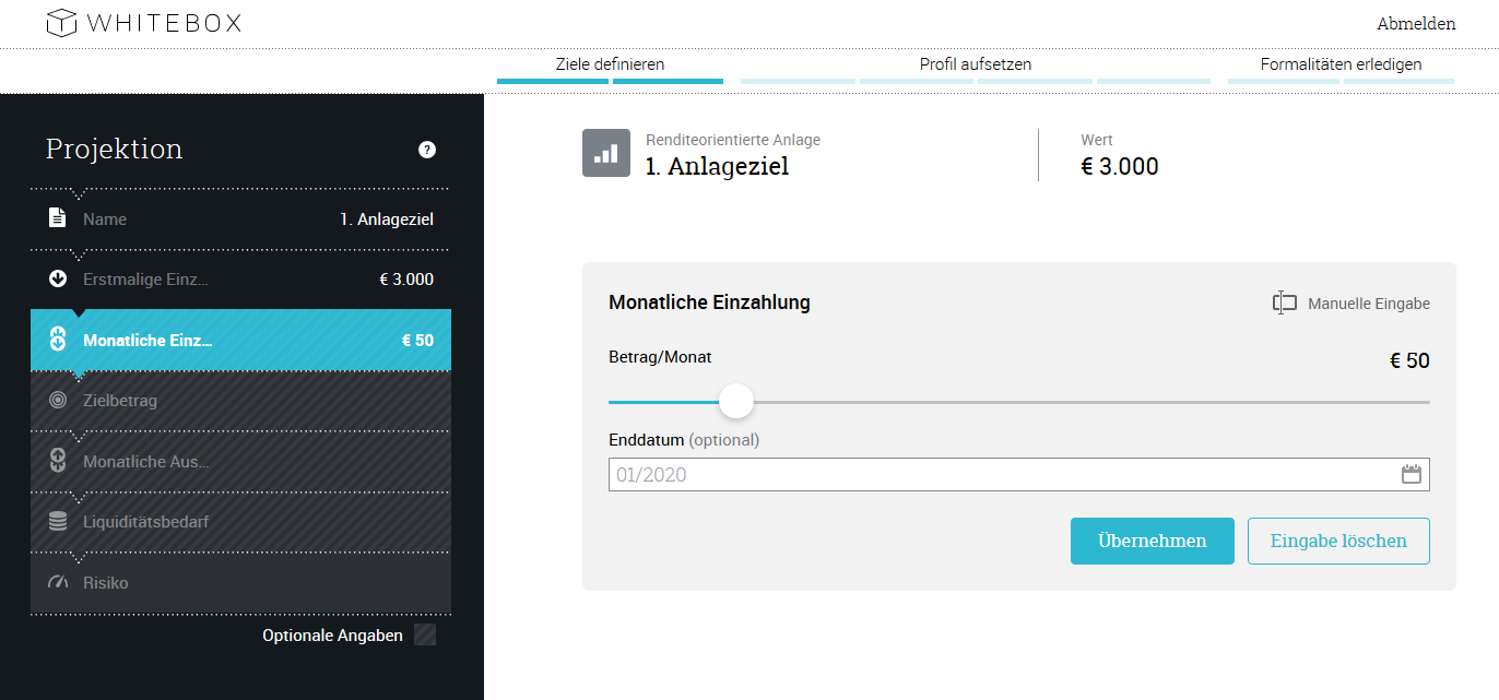 monatliche einzahlung