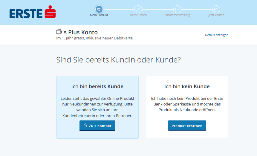 Erste Bank & Sparkasse Girokonto in Österreich – s Plus Konto Konditionen, Gebühren, Erfahrung, Test