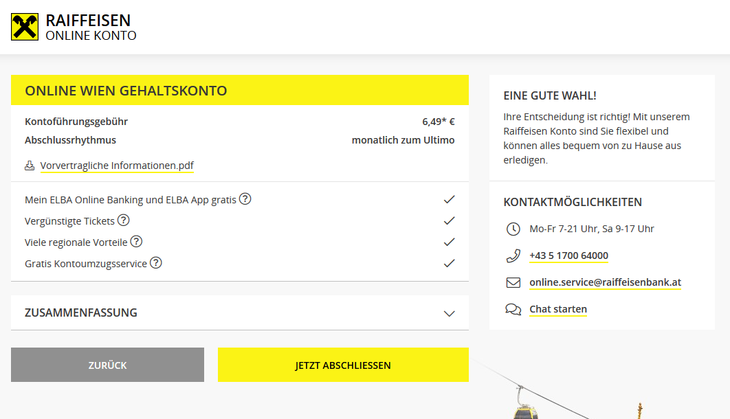 online wien gehaltskonto eroeffnen