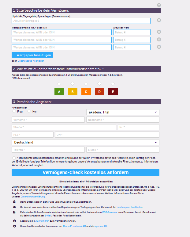 quirion vermoegens check