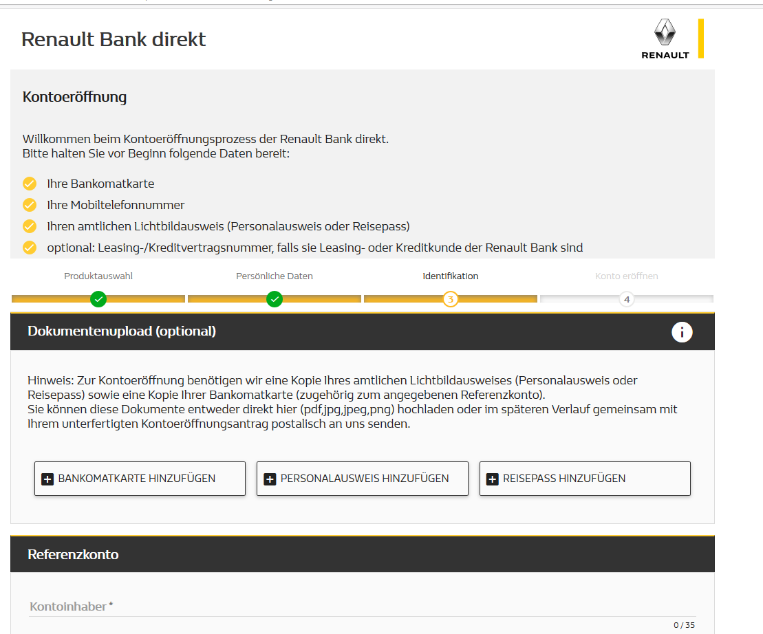 referenzkonto renault