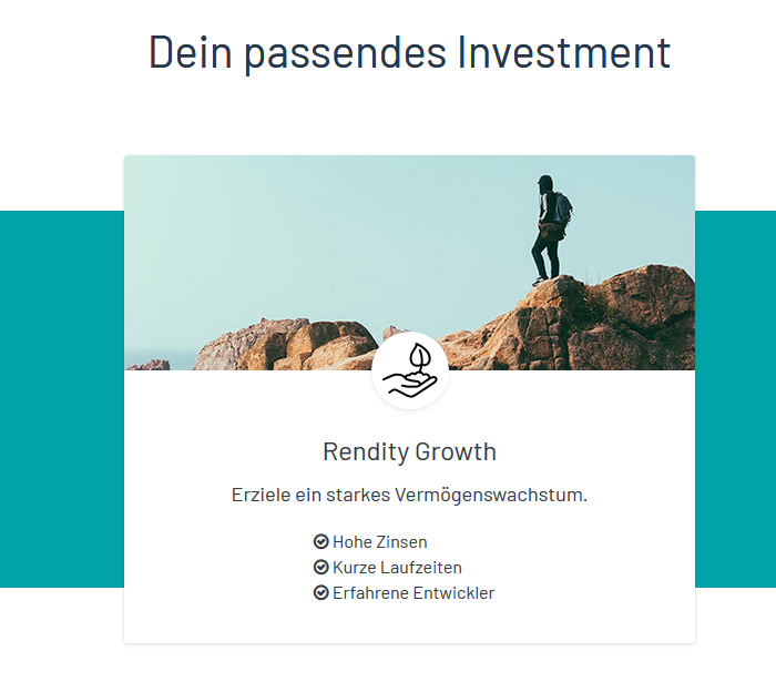 Online Crowdinvesting in Immobilien in Österreich - Rendity Erfahrung, Zinsen, Test rendity growth