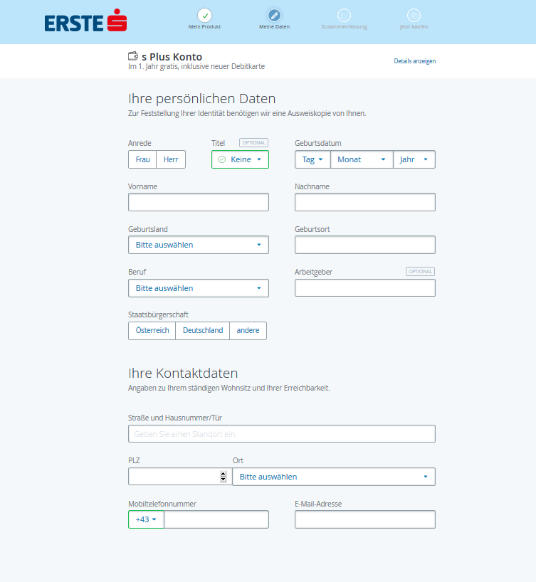 s plus knoto persoenliche daten