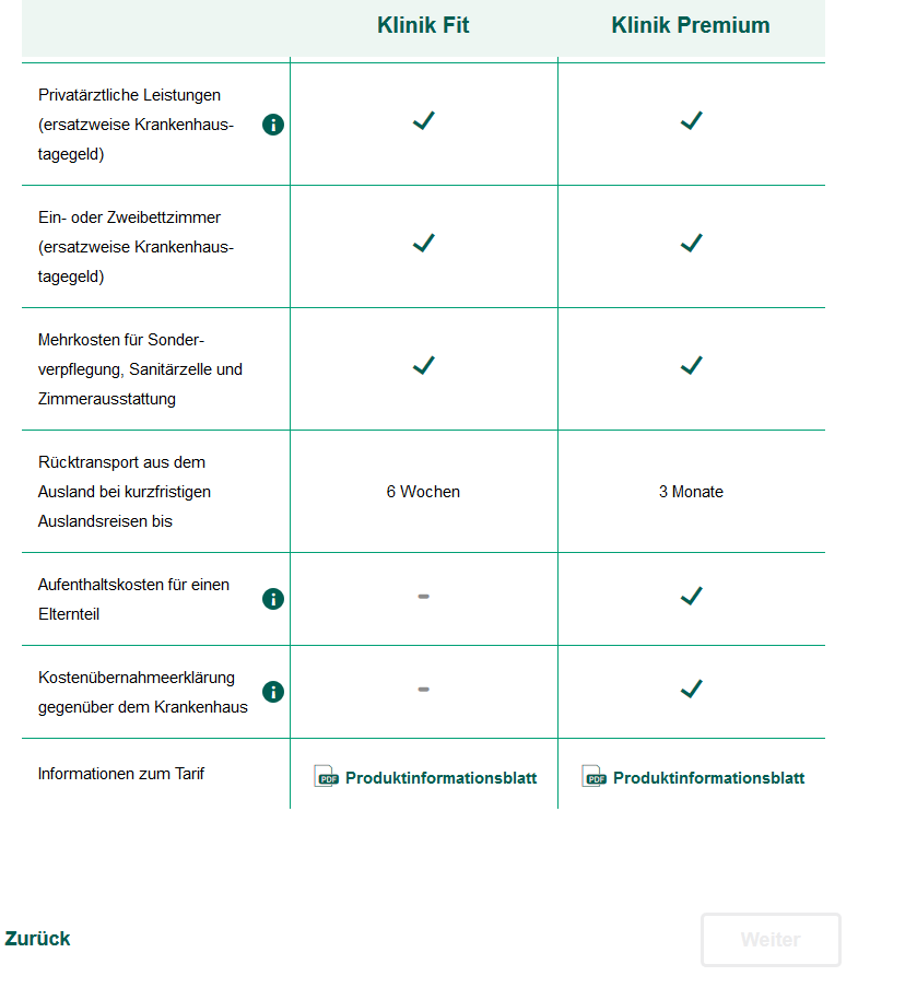 tarifwahl leistungen