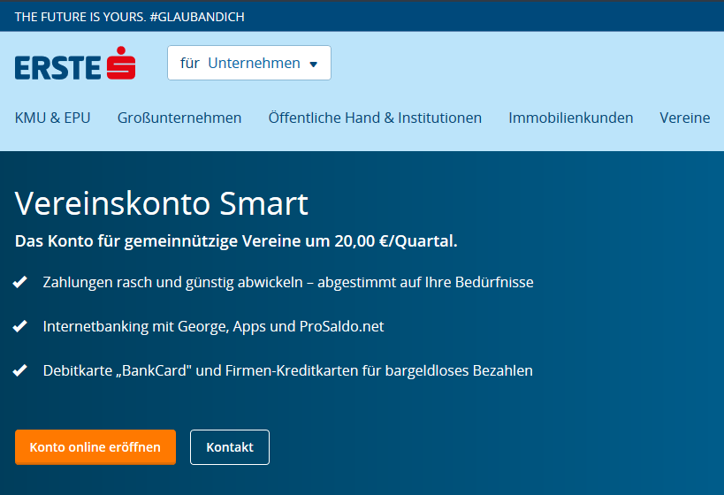 vereinskonto smart antrag