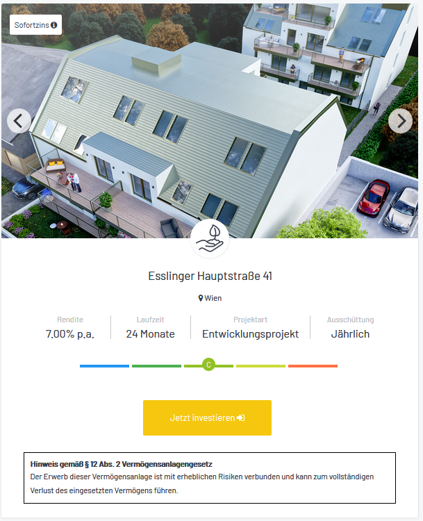 Online Crowdinvesting in Immobilien in Österreich - Rendity Erfahrung, Zinsen, Test wien rendity