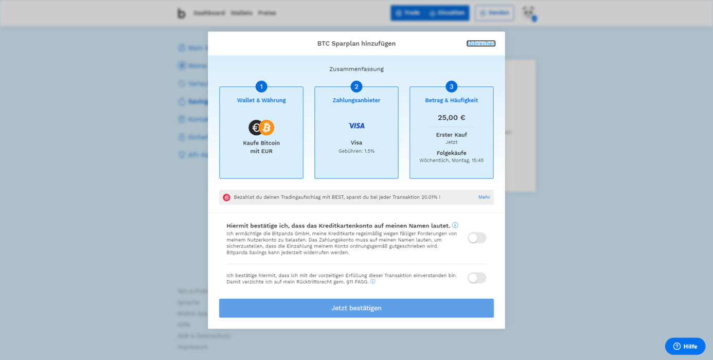 zusammenfassung sparplan